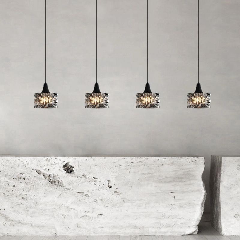 展厅意式极简卧室床头p小吊灯现代简约高级感吧台餐厅玄关艺术玻