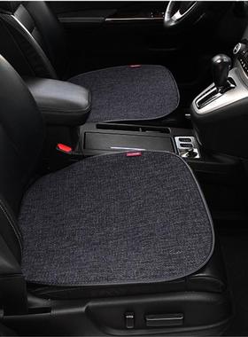 新品亚捆麻单片无靠背汽车坐垫免方垫气座FIV垫简洁三质件绑套