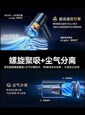 载吸尘器车无线充电汽车用家用大吸力功率超车小型手持迷KIL强你
