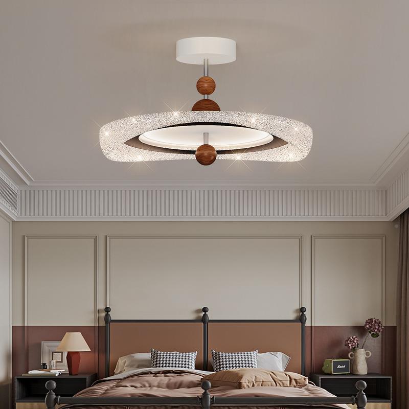 全谱卧吸顶灯奶油风中古主卧灯法式585光复古水晶间房灯书房室半