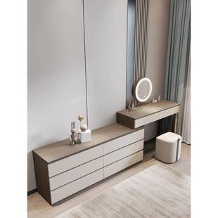 梳妆妆台斗柜一间体卧室床尾纳柜实木书收桌电视柜组527合储物房