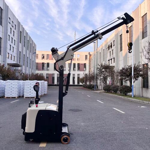 普尔夫移动小吊车全电动模具搬运车1吨2T站驾起重升降车小型吊机