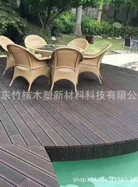 户外林高耐重竹木地板公园景观室外阳台台栈道露深碳木防148腐竹