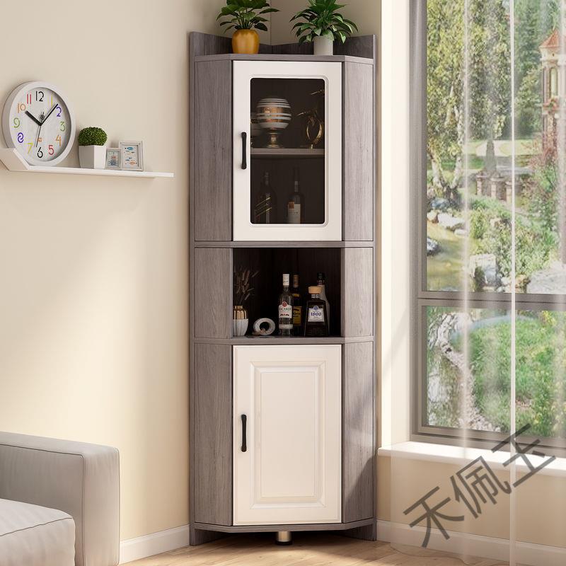 py2角柜墙角柜三角h形实木边角转角置物柜960靠墙房卧室厨客玻厅