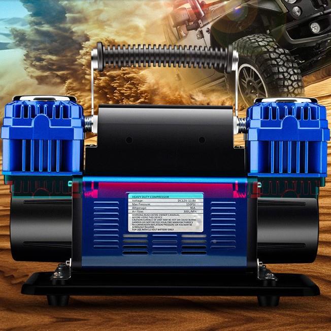 车双缸充气泵压大率高12V沙漠越野SU60缸单缸V货车农载用汽车轮功