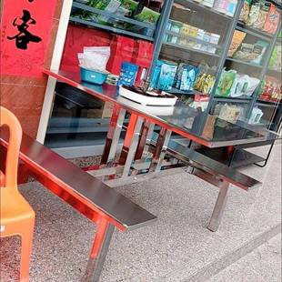 外餐桌851椅雨插伞便利店室市门口游乐园体桌糖水连餐桌室外桌椅
