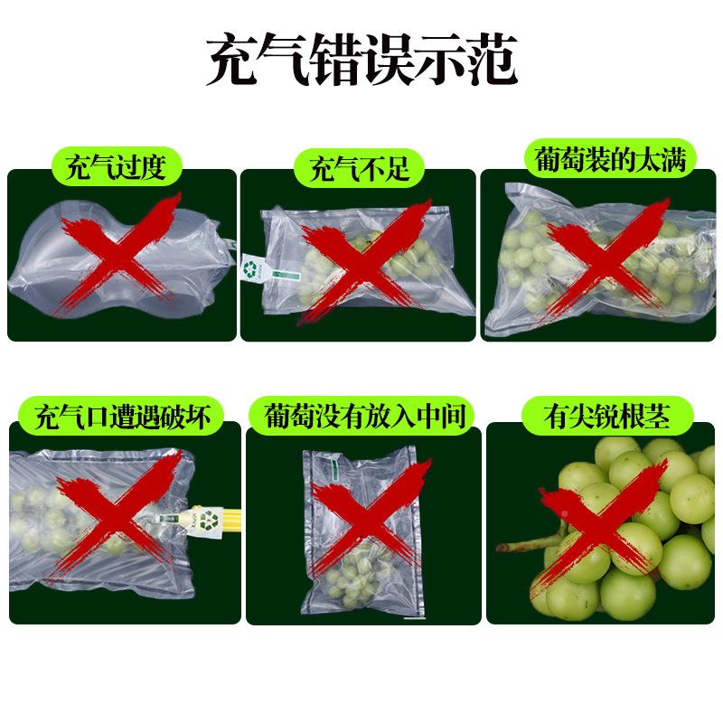 葡萄充气袋带透孔防摔袋中真空气袋快递柱袋防气KQV震缓袋冲包装