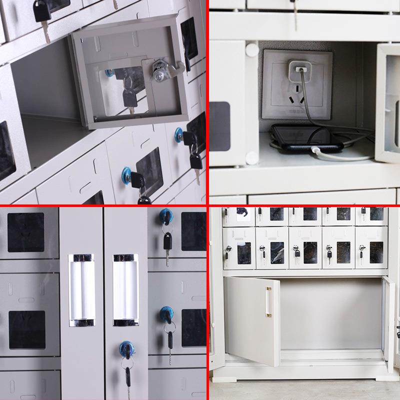 手机柜486存放电寄存柜手机充柜铁皮柜带锁充屏蔽对讲机电动工具