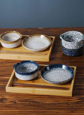 ONL日式一人用陶瓷餐筷子食套装碗碟单人一套家早餐具个人带托盘