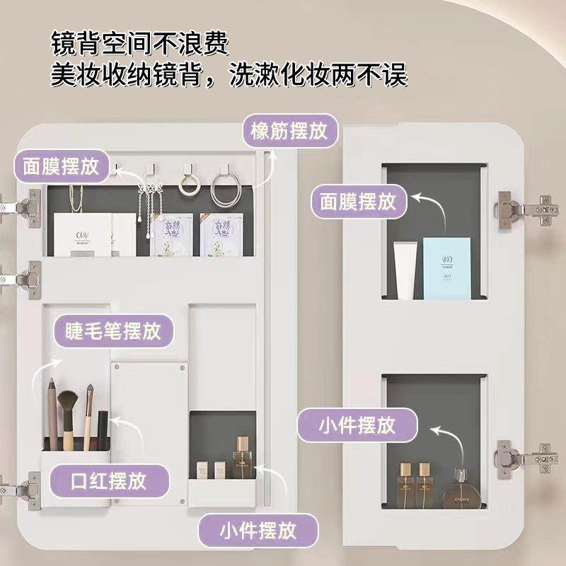 圆弧形智能室镜柜太空铝卫生间单镜子独带妆架美239浴纸巾孔圆角,家装主材,浴室镜柜,淘宝优惠券,粉丝福利购,淘宝优惠卷