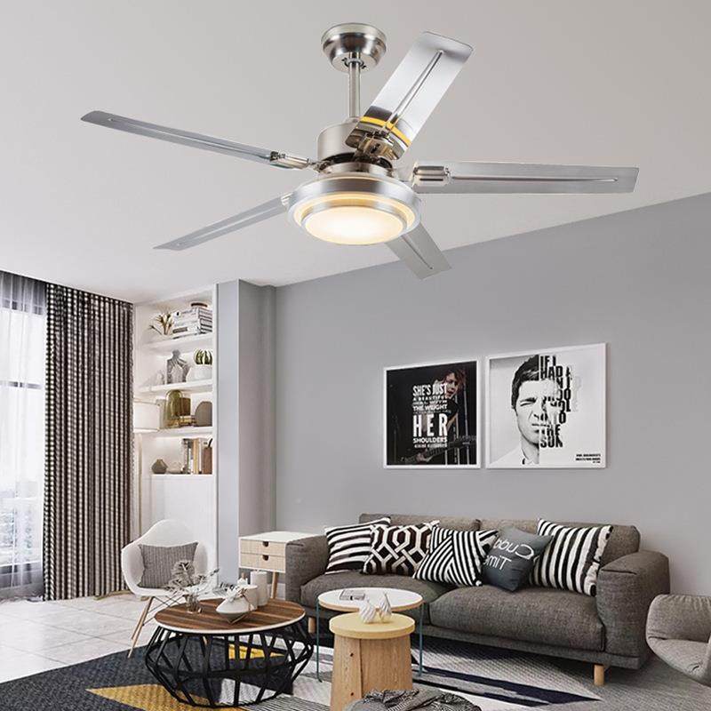 美式餐厅扇吊扇灯不锈钢古199铜风轻奢客厅室卧扇吊灯复古大风力,家装灯饰光源,风扇灯,淘宝优惠券,粉丝福利购,淘宝优惠卷