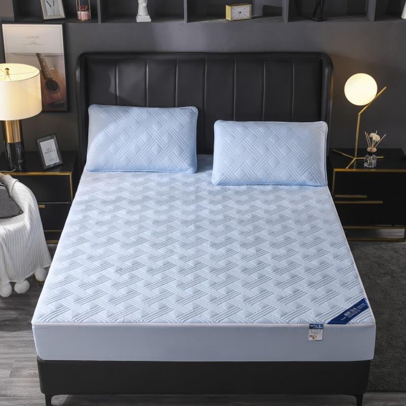 纯棉面料可全包床笠拉易链式水洗棉床笠拆QBCL-068卸夹纯色亲肤透