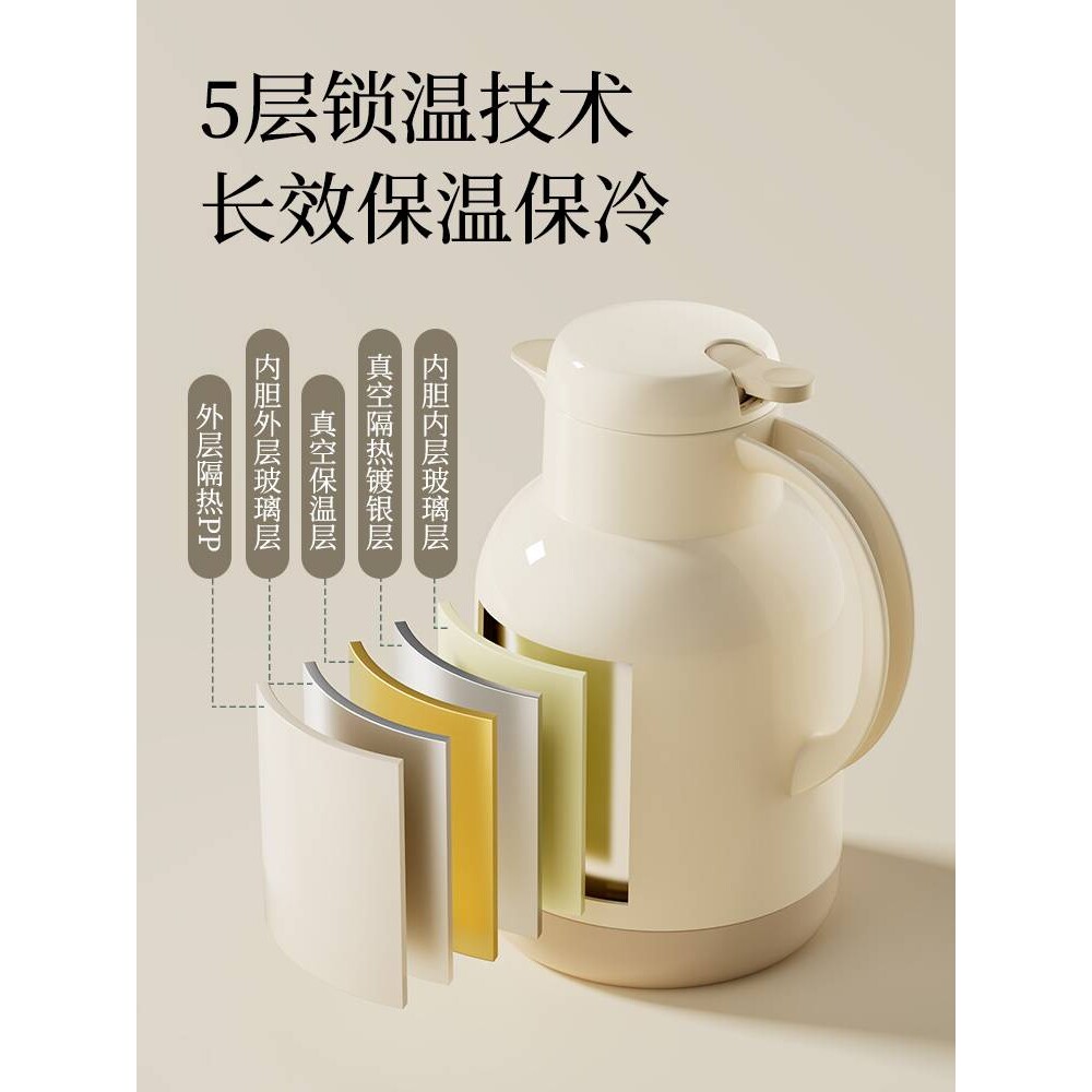 jeko保温壶家用保暖水壶开水热水瓶学生宿舍小茶壶茶瓶大容量便携