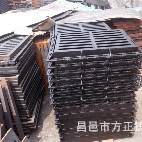 球墨铸铁雨水篦子下水道排水沟盖板带底座下水道污水地沟带框套篦