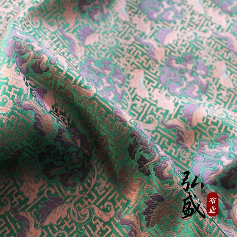 宋锦面料新中式织锦缎中国风提花服装布料