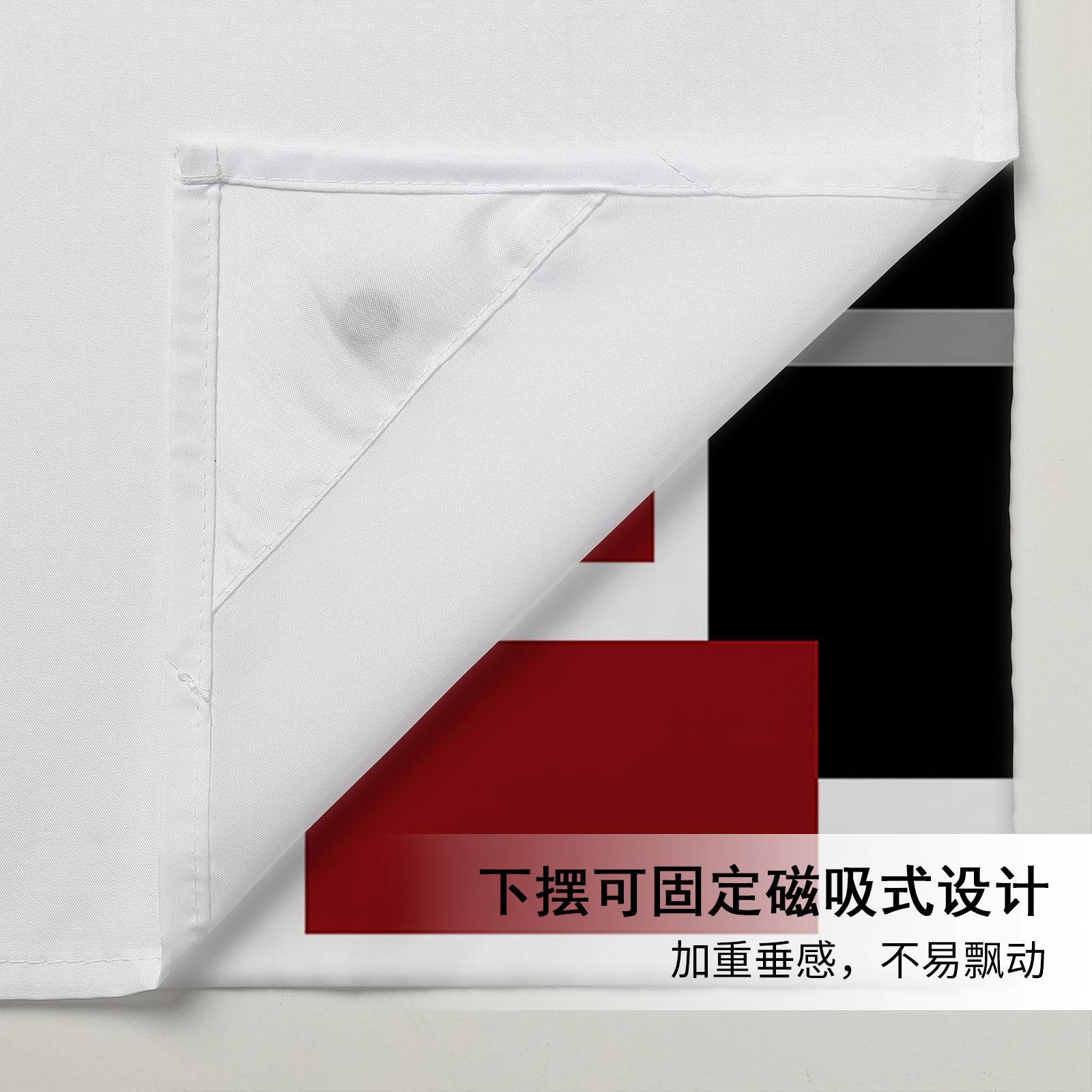 Choice跨境几何数码印花浴帘套装双层带内衬可拆卸卫生间防水浴帘