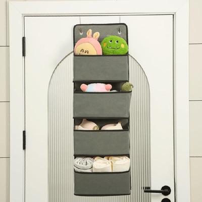 玩偶可折物叠悬挂式多层收纳袋大容量门后01B1485收艺挂袋布杂纳
