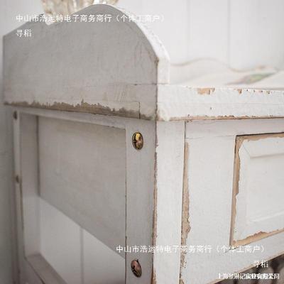 式542复古做旧美抽屉花架阳台户外实木花杂物工架作台园花盆置物