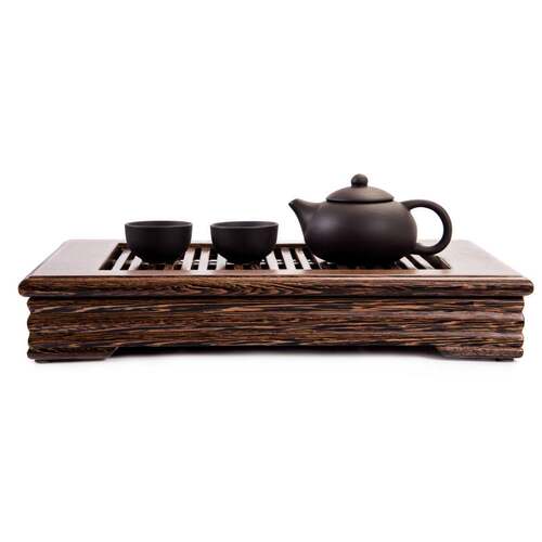 茶盘鸡翅木办公家用储排两用抽屉式小茶台简约实木泡茶托盘2026新