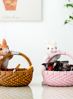 创意小狗钥匙收纳摆件进门入户z玄关装饰品家居客厅电视柜茶几摆