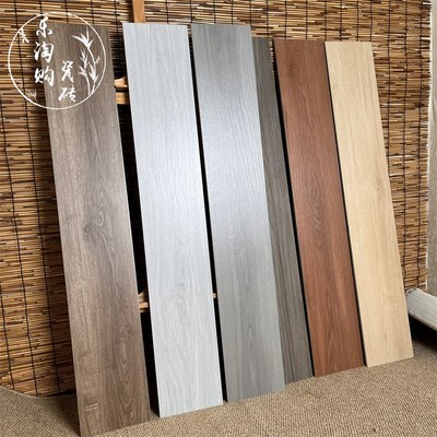 仿木纹地砖20x120瓷砖灰色木纹砖客餐厅卧室防滑耐U磨仿古砖地板