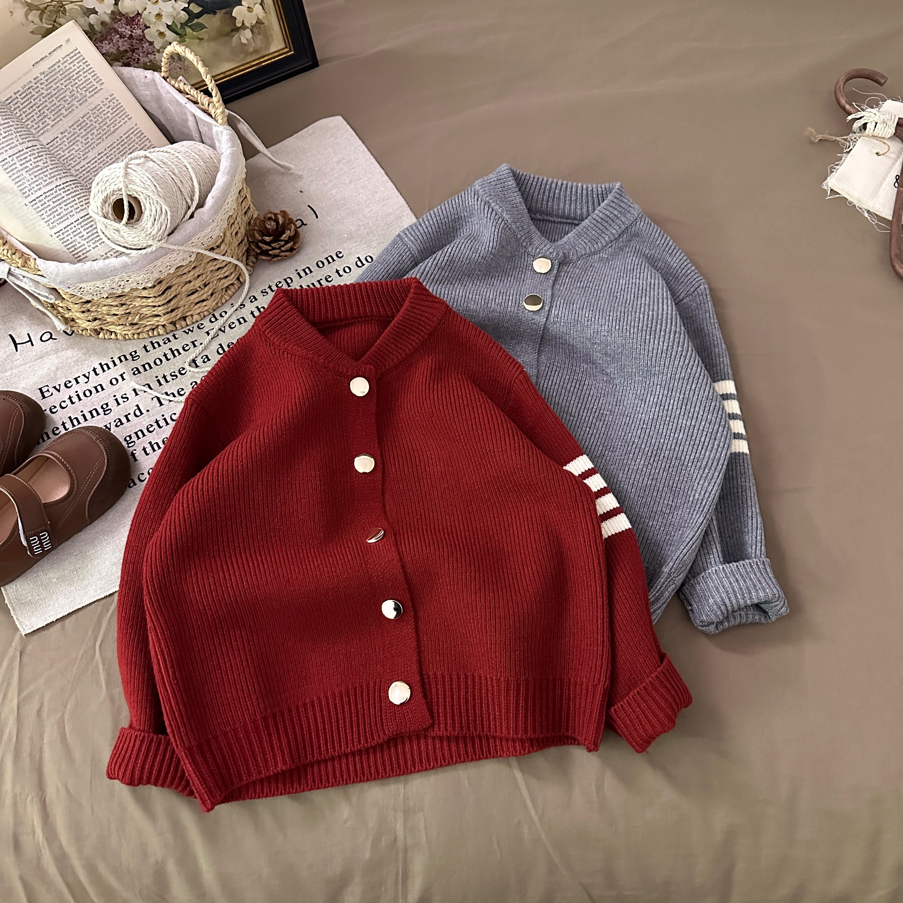 【粉红粉丝专享】【顾奈】6913 扣子开衫外套 纯色休闲毛衣,童装/婴儿装/亲子装,毛衣/针织衫,淘宝优惠券,粉丝福利购,淘宝优惠卷