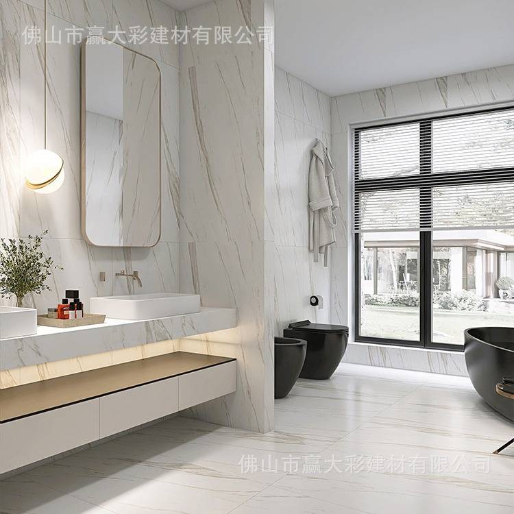 寒江雪柔光亮光大理石瓷砖750x1500客厅卫生间地砖厨房墙地板砖