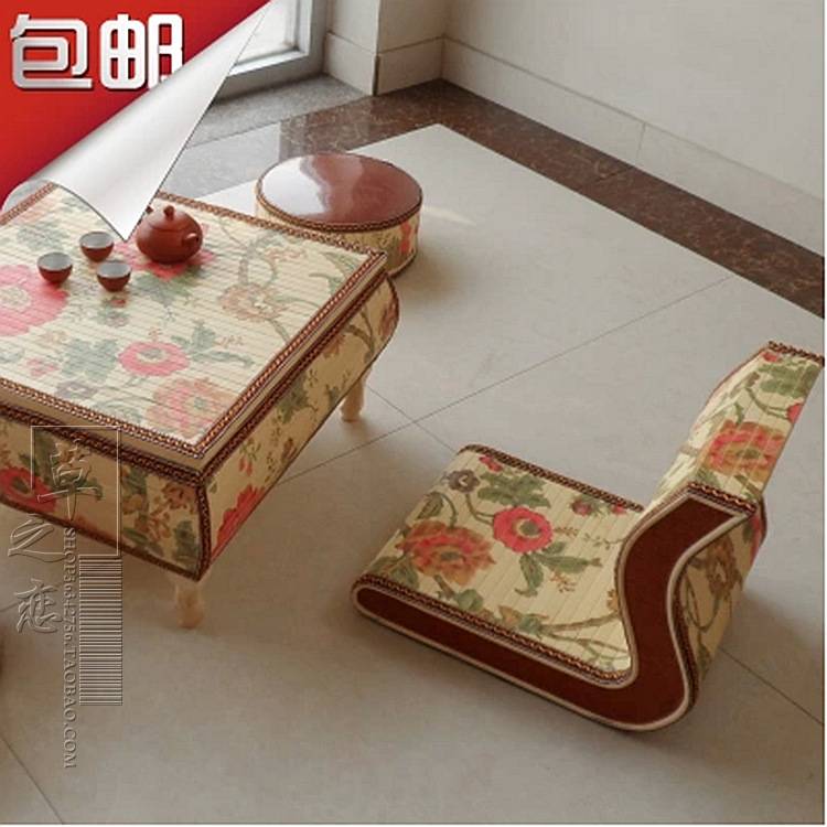 藤编矮凳圆凳小凳子草编家具休闲座椅坐凳榻榻米坐墩矮墩创意坐具