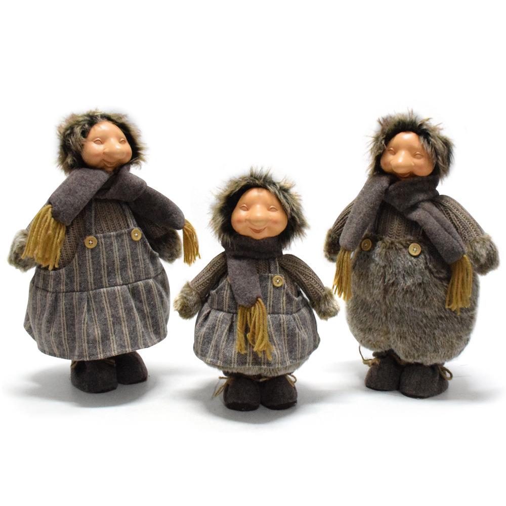 山妖爱斯基摩人野人老人摆件圣诞节侏儒野蛮人娃娃公仔摆件装饰品