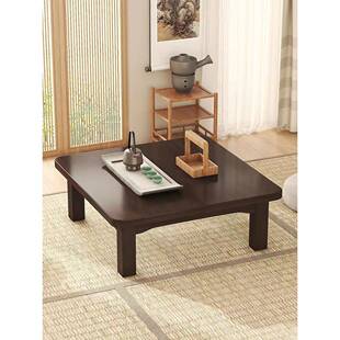 楠竹炕桌家用吃饭东北农村大炕几飘窗小桌子榻榻米正方形学习矮桌