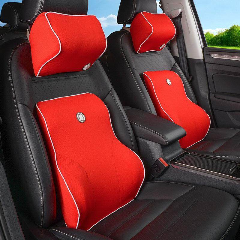 汽车头枕腰靠套装 车用靠枕 座椅头枕 车载记忆棉头枕厂家直供