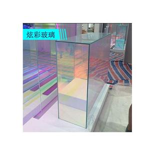 8mm 6mm 厂家 彩色玻璃炫彩艺术玻璃5mm