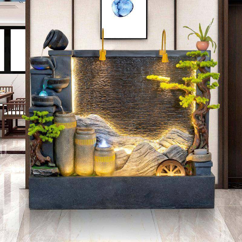 水幕墙流水屏风客厅隔断玄关户外别墅庭院假山鱼池喷泉景观摆件,3C数码配件,其它配件,淘宝优惠券,粉丝福利购,淘宝优惠卷