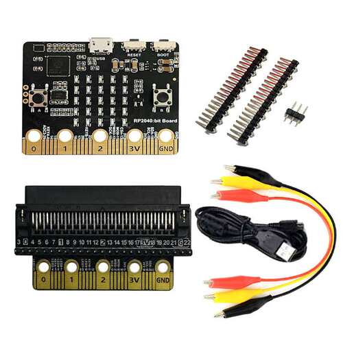 树莓派PICO RP2040/RP2350 Bit Python编程兼容BBC Micro:bit外形