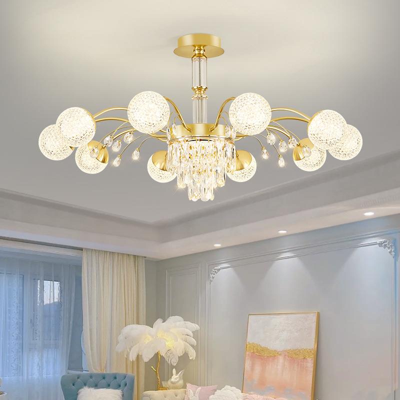 225用年新款欧式水晶客厅约吊灯509现代简大气餐厅0卧室灯家中山