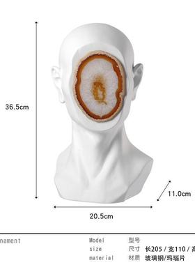 新款摆件玄古希腊人像ewm5WC3n饰像样纳板房间客厅关摆件电视柜软