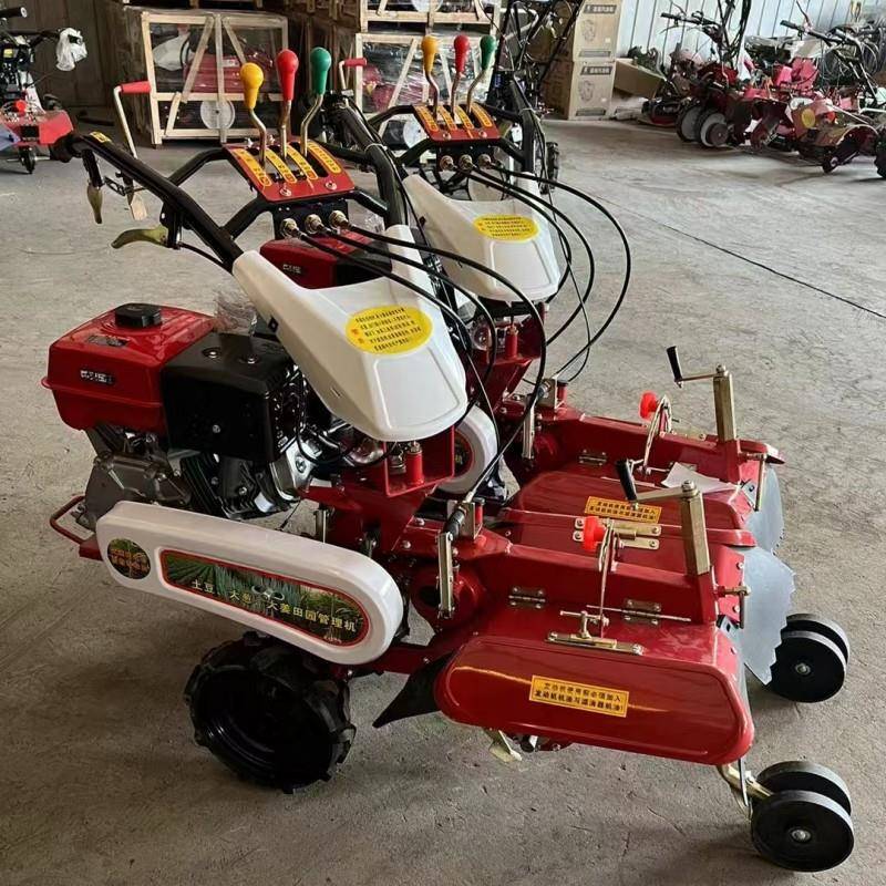 手可调节田园管机把大马力果园PMV理开沟垄机蔬菜种植培起土机
