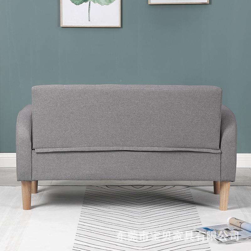 公寓简约制沙发小型客木厅卧室台办公阳室布艺双人户沙SF-635-2发