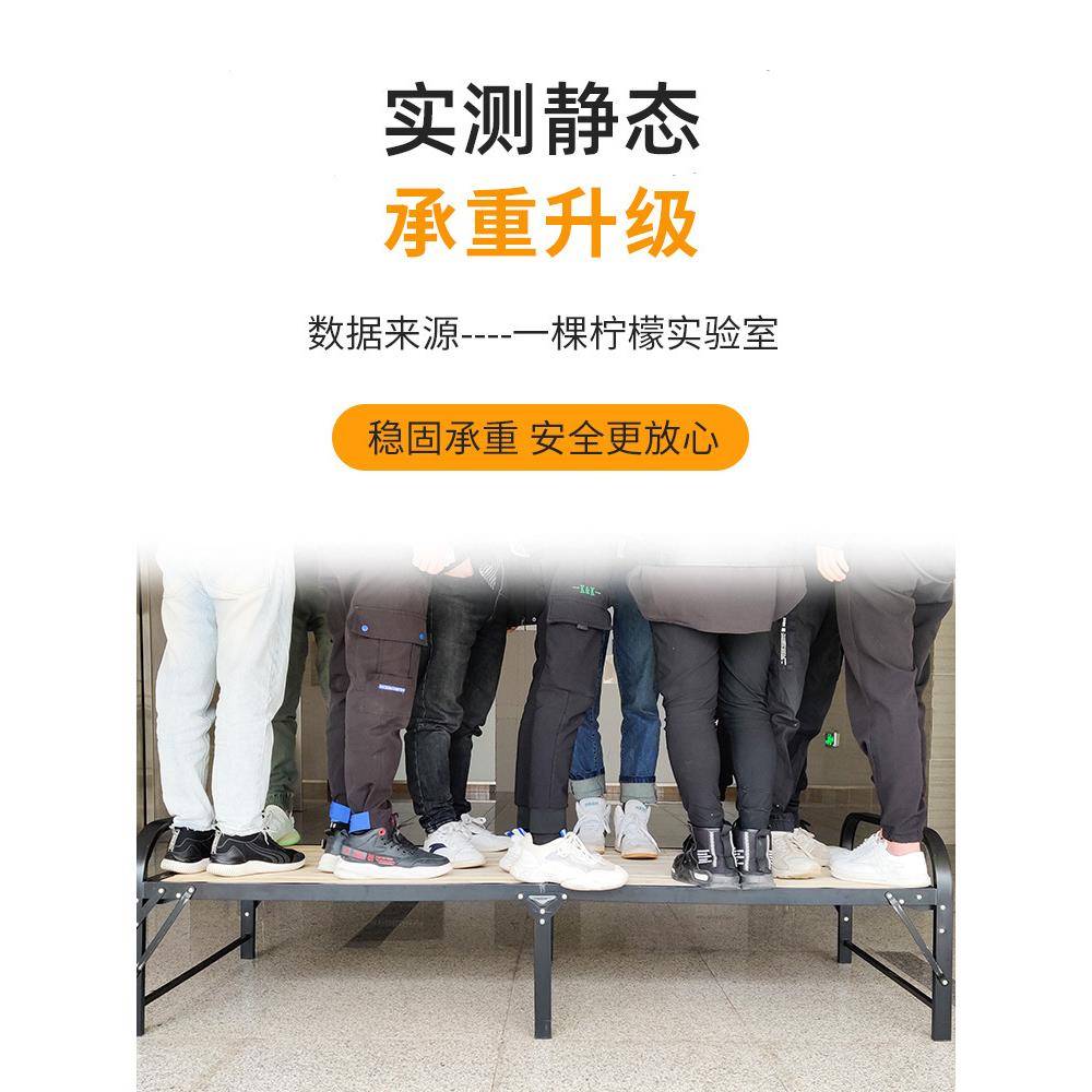 F*折叠床单人床实木睡床简易家用午休成人午固铁架双人1LZ2-ZDC-.