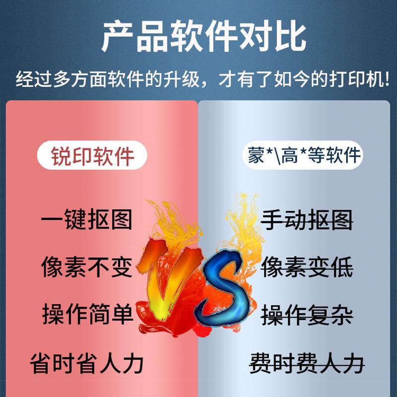 U平板打印机水晶标材料墨设备A3转印贴商标logo图ZZ2案印花A冷3喷
