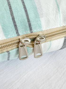 极简全棉水洗棉抱枕被盖A类46391多功能小折被叠休靠垫午被全棉抱