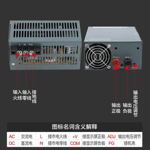 10W大功率S-00W/1500/200直流0明纬24318V122V36V48V工业开关电源