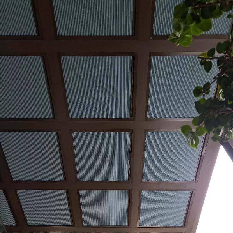 5ZW遮重庆蜂巢帘阳隔热F7585HTM光房遮阳阳帘棚玻璃房阳顶台防风