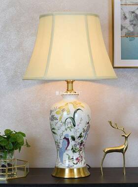 欧式全铜风台灯客厅31963古卧古典中式室装饰现代国复创意床头柜