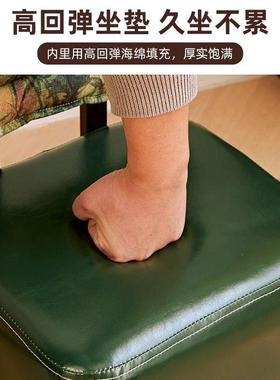 家用实木凳子靠小背椅子万客向轮板凳家用儿童矮凳9669厅软包溜小