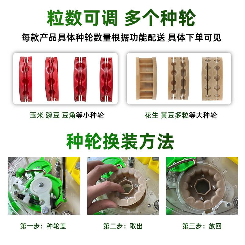 手推式玉米播种机种花生神器新款播种施肥一体机点黄豆专用工具
