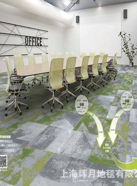 纹公室地毯方块拼块条彩系色PVC地毯会议室走道进NGS办取列