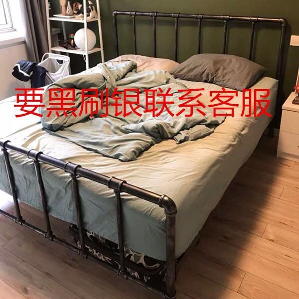 .lo工ft3美式乡村铁艺床复古业风格铁床水管接头8铁艺床1米床