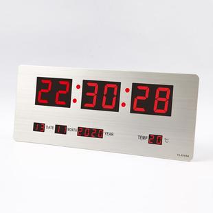 跨境LED钟电子钟年TL3515A历万客厅电式 子挂钟闹钟CLOC时钟壁钟表
