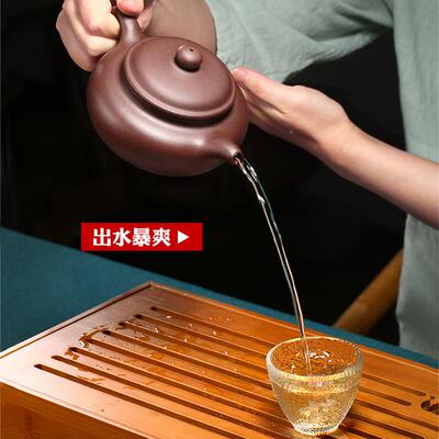 宜兴紫壶砂纯全手工名家真仿古壶容家用泡茶壶大TY101511小茶具量